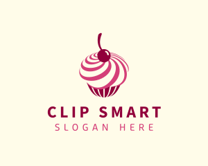 Delicious Cupcake Dessert logo design