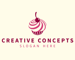 Delicious Cupcake Dessert logo design