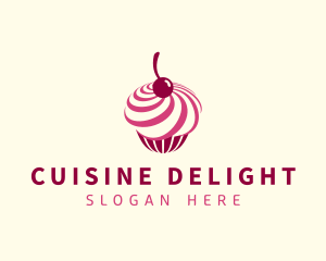 Delicious Cupcake Dessert logo design