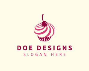 Delicious Cupcake Dessert logo design