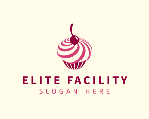 Delicious Cupcake Dessert logo design