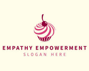 Delicious Cupcake Dessert logo design