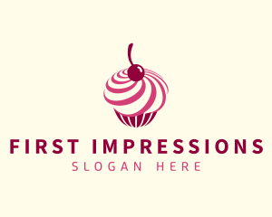 Delicious Cupcake Dessert logo design