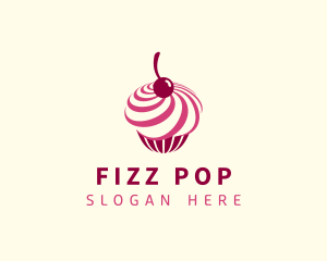 Delicious Cupcake Dessert logo design