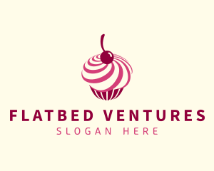 Delicious Cupcake Dessert logo design