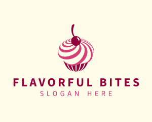 Delicious Cupcake Dessert logo design