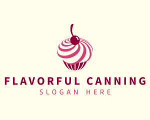 Delicious Cupcake Dessert logo design