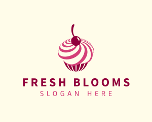 Delicious Cupcake Dessert logo design