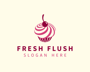 Delicious Cupcake Dessert logo design