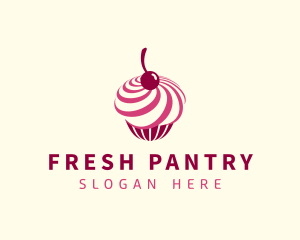 Delicious Cupcake Dessert logo design