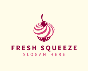 Delicious Cupcake Dessert logo design