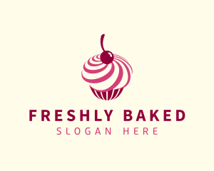 Delicious Cupcake Dessert logo design