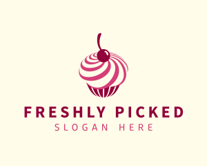 Delicious Cupcake Dessert logo design