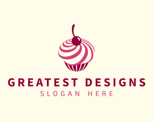 Delicious Cupcake Dessert logo design