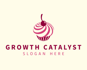 Delicious Cupcake Dessert logo design