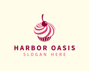 Delicious Cupcake Dessert logo design