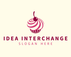 Delicious Cupcake Dessert logo design