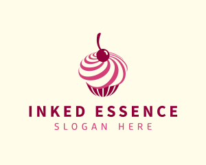 Delicious Cupcake Dessert logo design