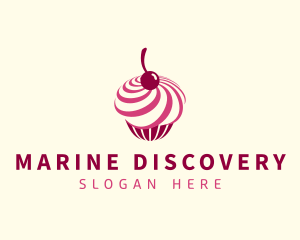 Delicious Cupcake Dessert logo design