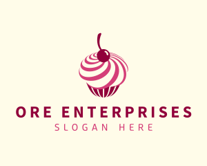 Delicious Cupcake Dessert logo design