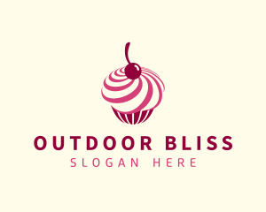 Delicious Cupcake Dessert logo design