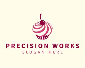 Delicious Cupcake Dessert logo design