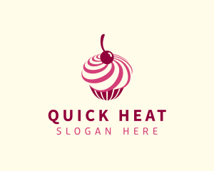 Delicious Cupcake Dessert logo design