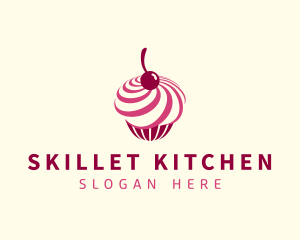 Delicious Cupcake Dessert logo design