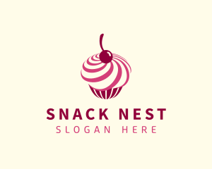 Delicious Cupcake Dessert logo design