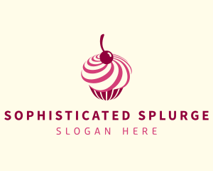 Delicious Cupcake Dessert logo design