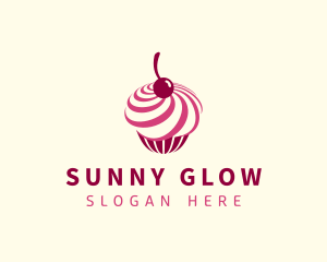 Delicious Cupcake Dessert logo design