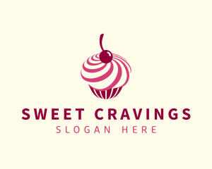 Delicious Cupcake Dessert logo design