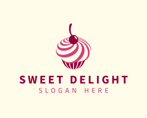 Delicious Cupcake Dessert logo design