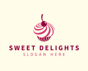 Delicious Cupcake Dessert logo