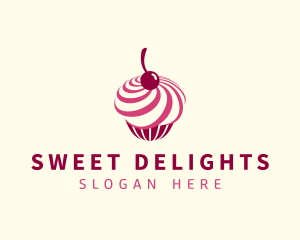 Delicious Cupcake Dessert logo design