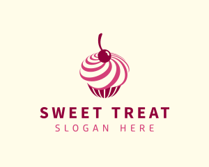 Delicious Cupcake Dessert logo design