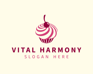 Delicious Cupcake Dessert logo design