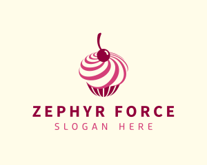 Delicious Cupcake Dessert logo design