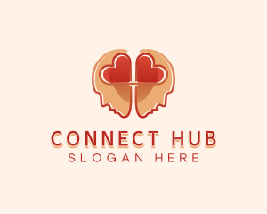 Heart Brain Connection logo design
