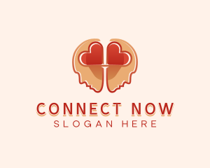 Heart Brain Connection logo design