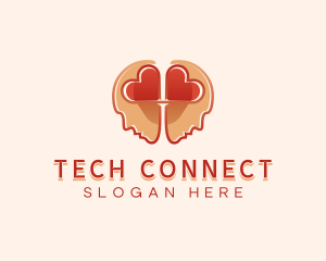 Heart Brain Connection logo design