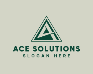 Professional Geometric Letter A logo design