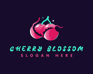 Erotic Cherry Boobs logo design