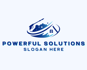 Residential Roof Power Washing logo design