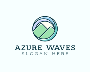 Wave Mountain Travel logo design