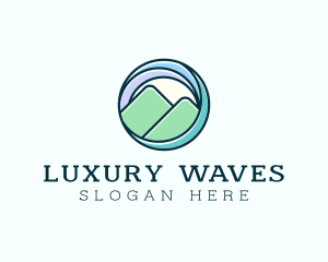 Wave Mountain Travel logo design