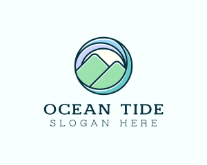 Wave Mountain Travel logo design