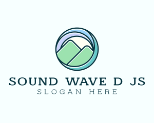 Wave Mountain Travel logo design