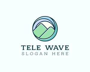 Wave Mountain Travel logo design