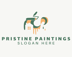 House Paint Maintenance logo design